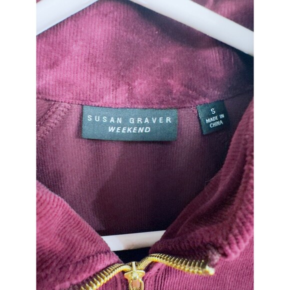 Susan Graver‎ Women's Violet Purple Weekend Corduroy Zip Vest, Size Small - Picture 3 of 4